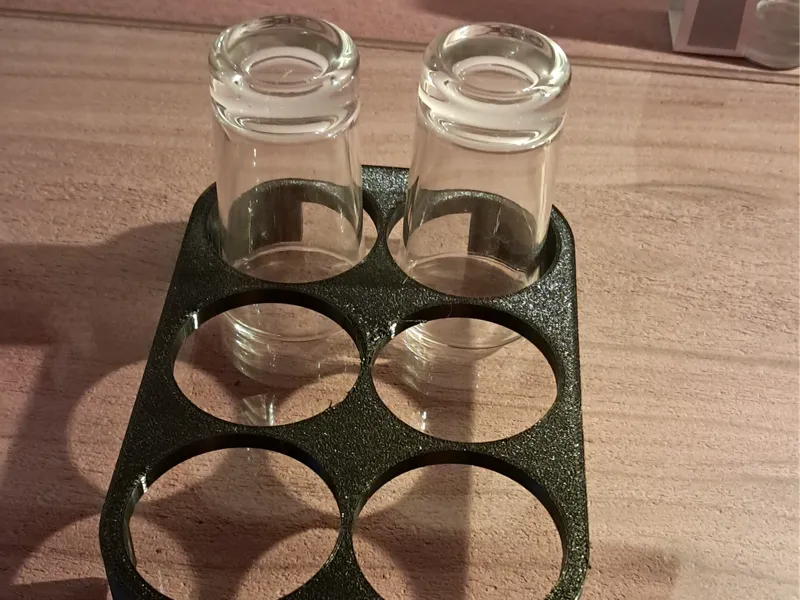 Shot glass drawer insert