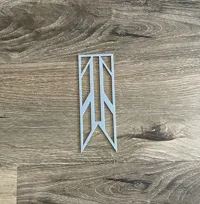 Bookmark Slanted Holes with Line