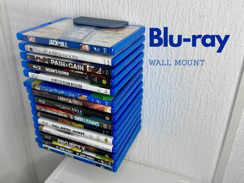 Minimalist Blu-ray Case Wall Mount