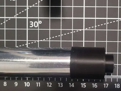 Toilet paper roll extender cap 