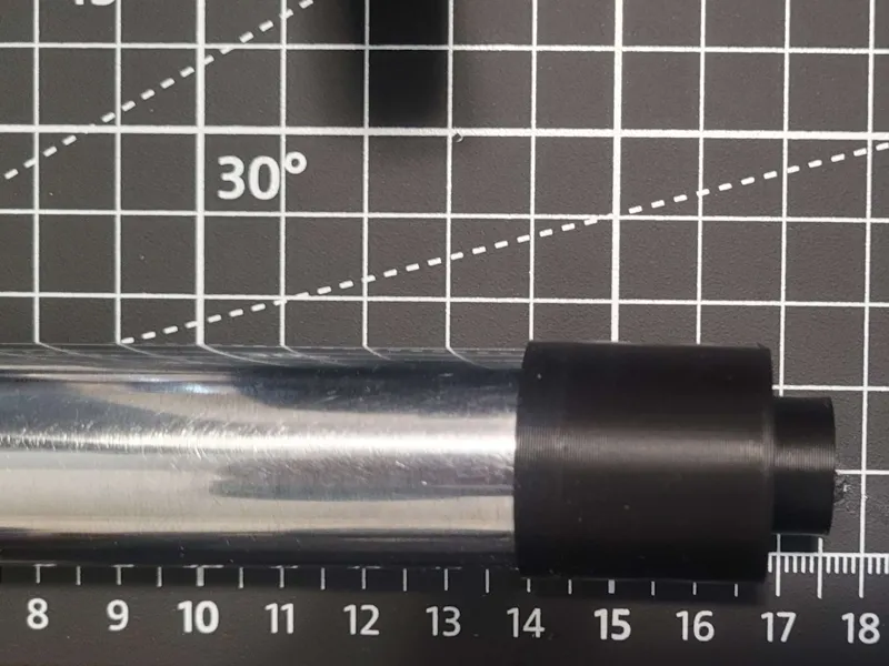 Toilet paper roll extender cap 