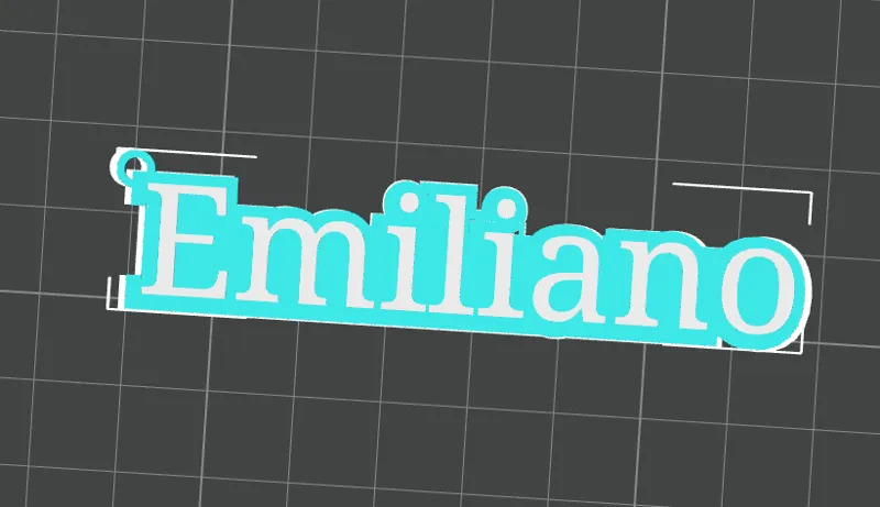 Emiliano name key chain