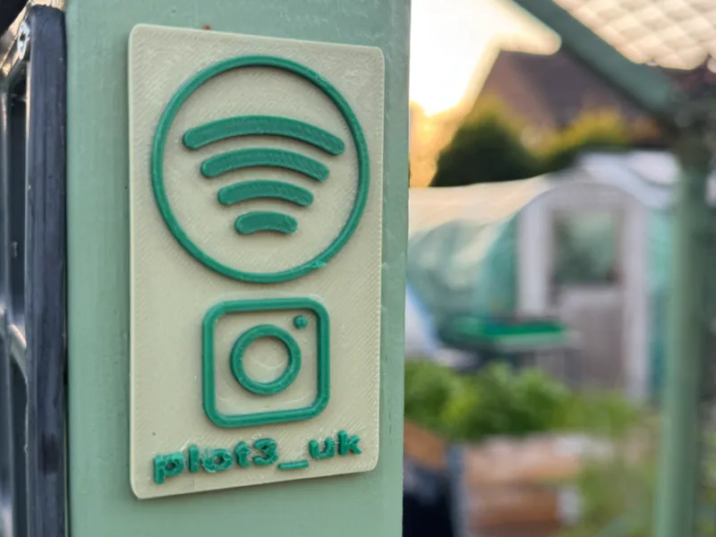 Instagram NFC chip Sign