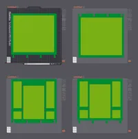ventilated Side Panels pre-sliced normal & radiator/fan