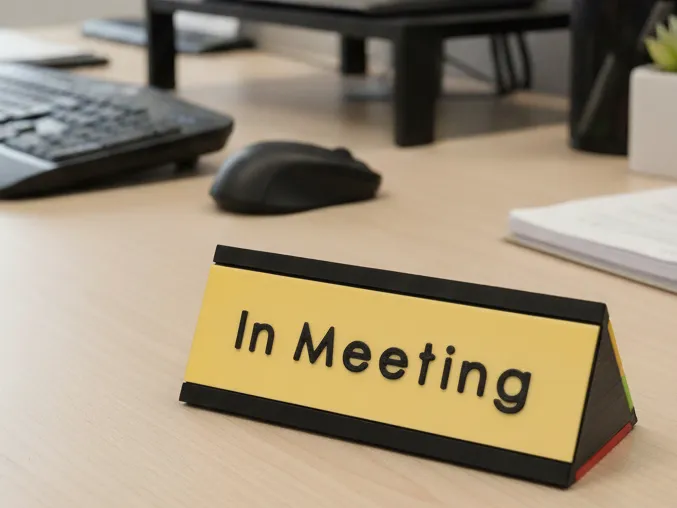 Availability with post-it note 