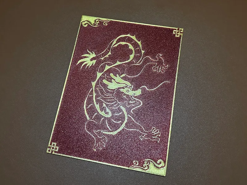 Year of the Dragon Two-Color Portrait Mousepad / Artwork