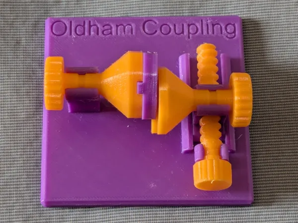 Accouplement d'Oldham - modèle pédagogique