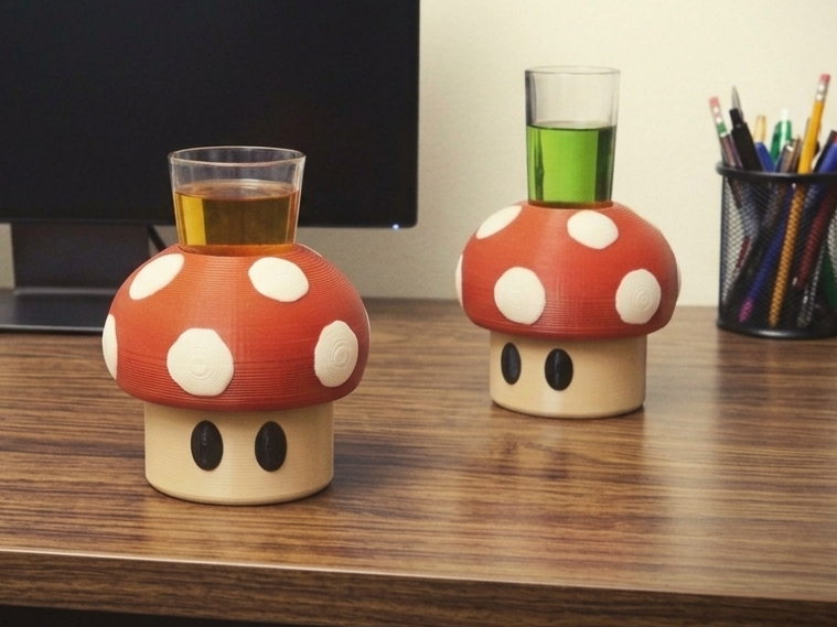 Super Mushroom Cup Holder - Desk Accessory