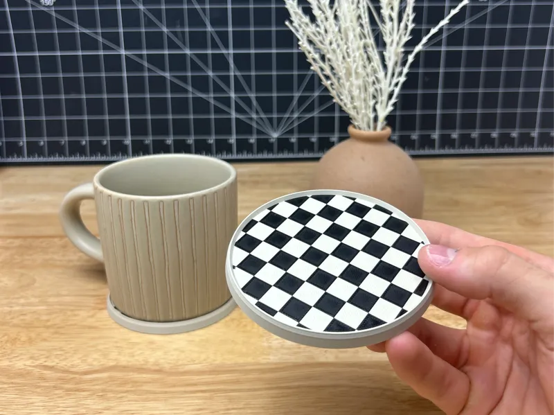Checkered Coaster