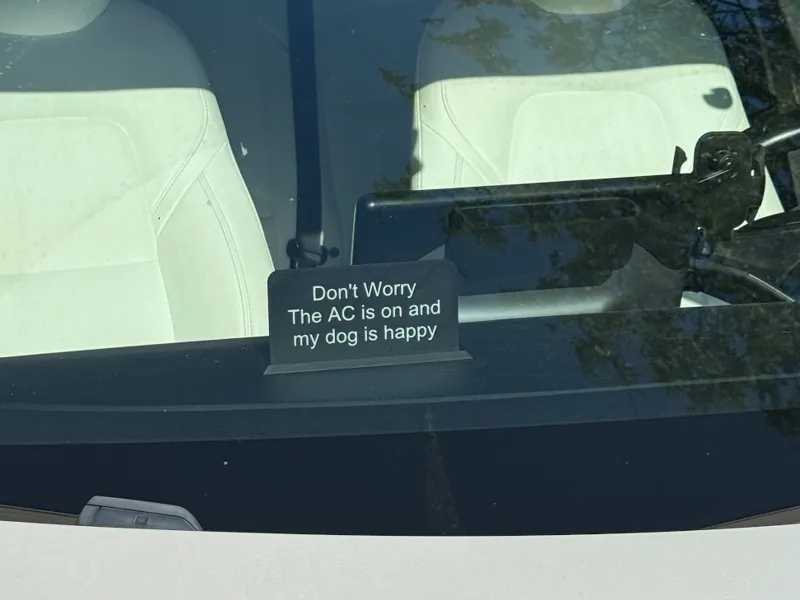 Dog AC Sign