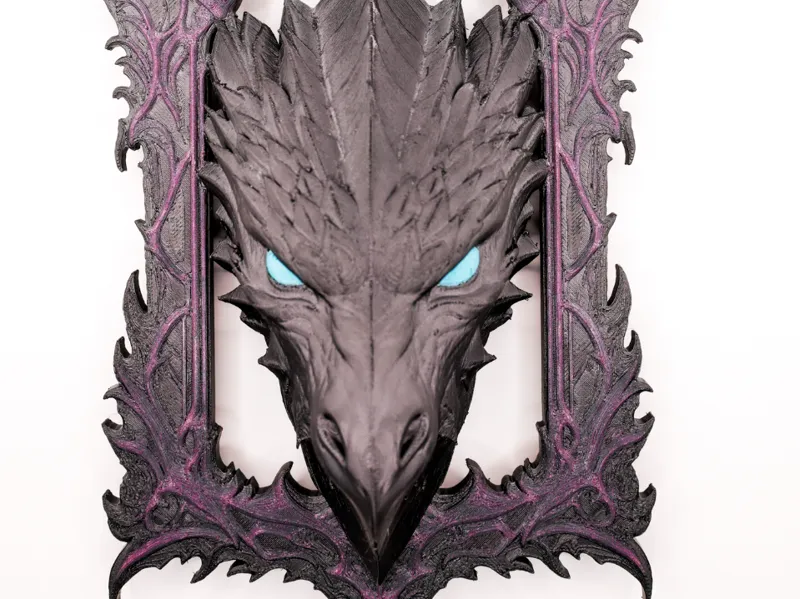 Drachenkopf Im Drachen Rahmen 