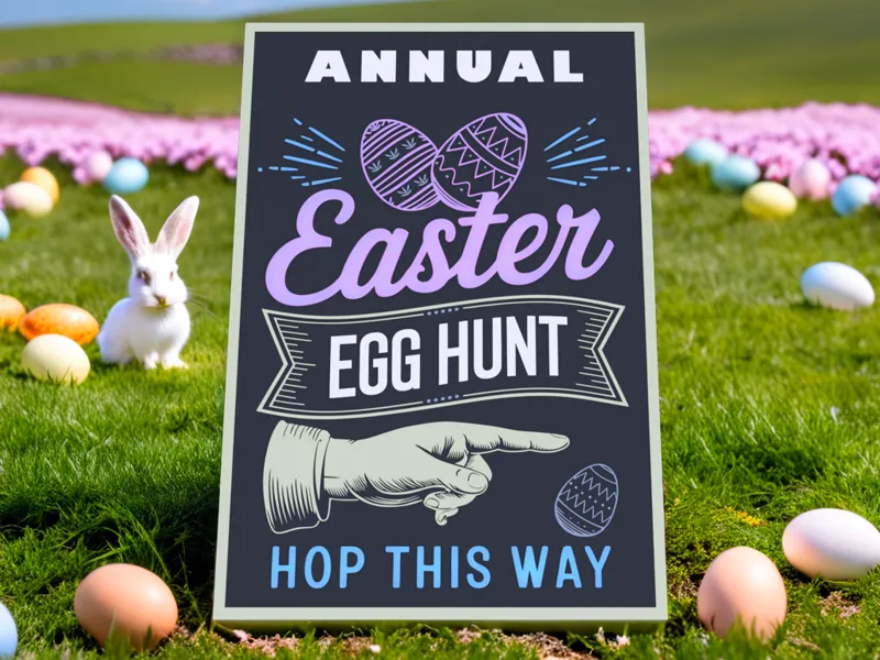 Annual Easter Egg Hunt Hop This Way