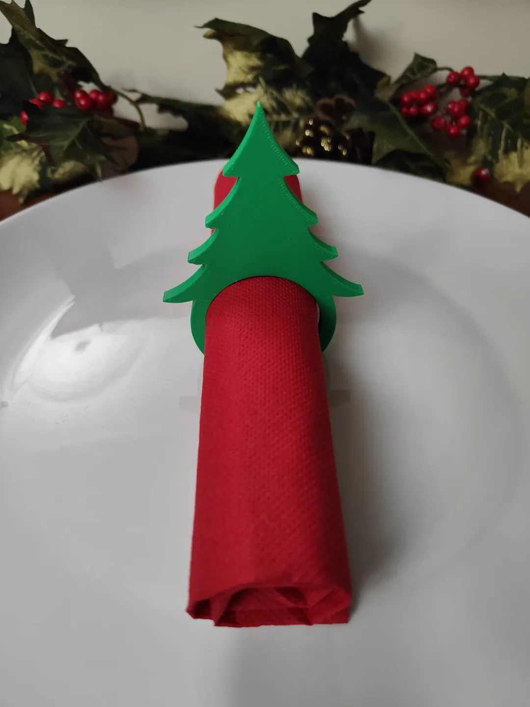 Porte-serviettes de table en forme d'arbre