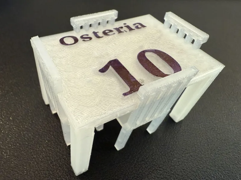 NFC Smart Table Sign — Restaurant Place Card