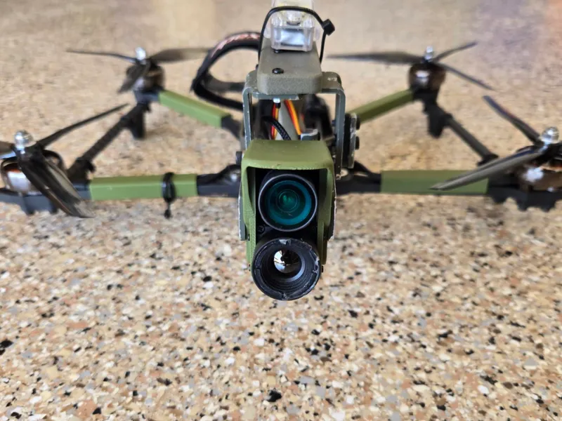 HGLRC Rekon7 Dual Camera Gimbal with side plates