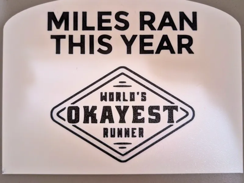 World’s Okayest Runner – Activity Tracker Insert