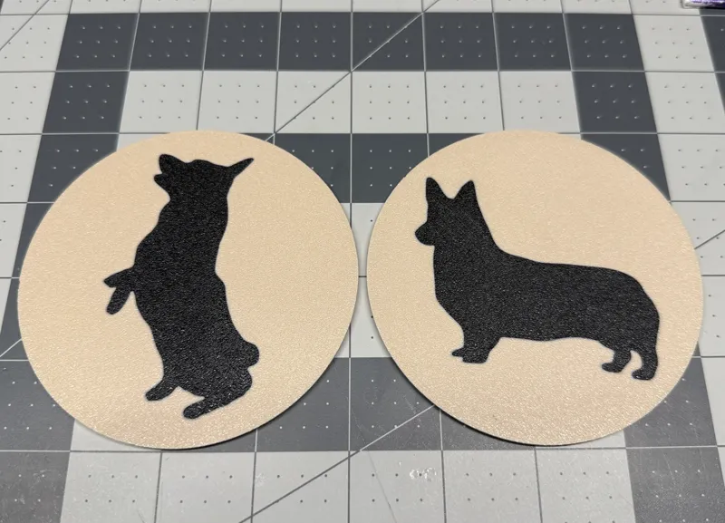 Corgi Silhouette Coasters