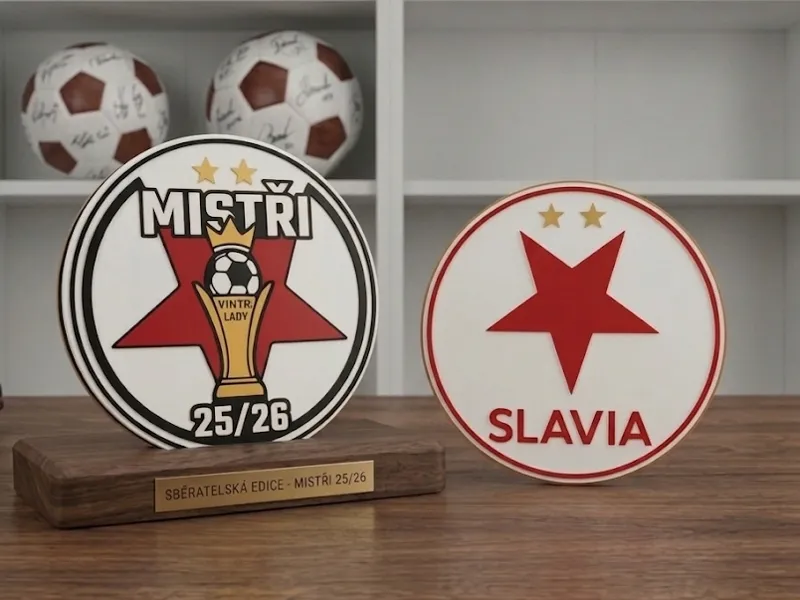 Podtácky a držák Slavia Praha (25/26), oboustranný
