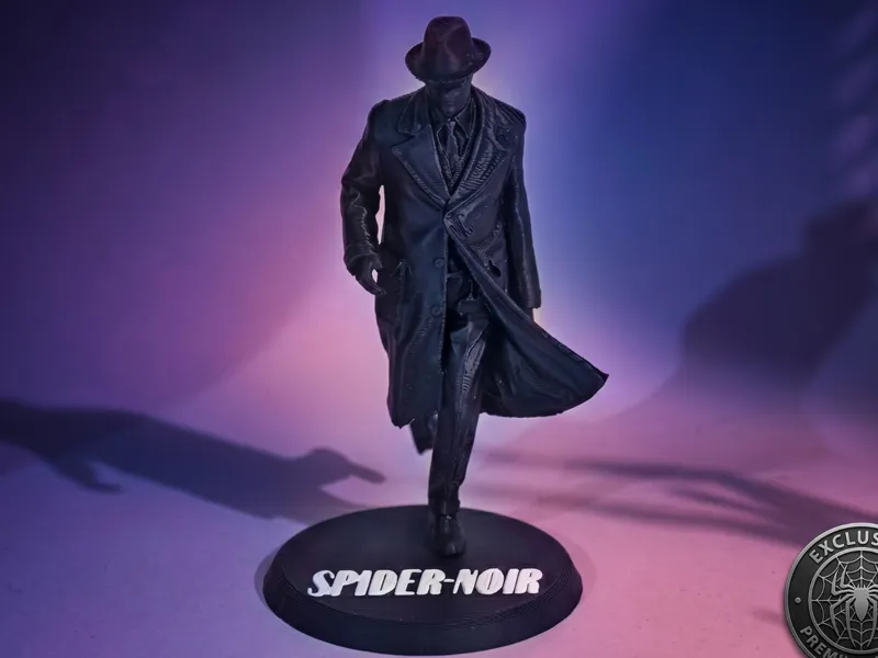 Spider-Man Noir Figure with Custom Stand | NO AMS
