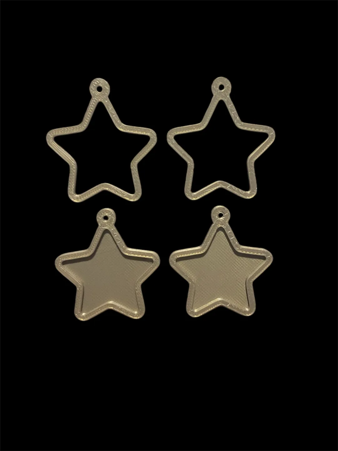 Star earrings view 2