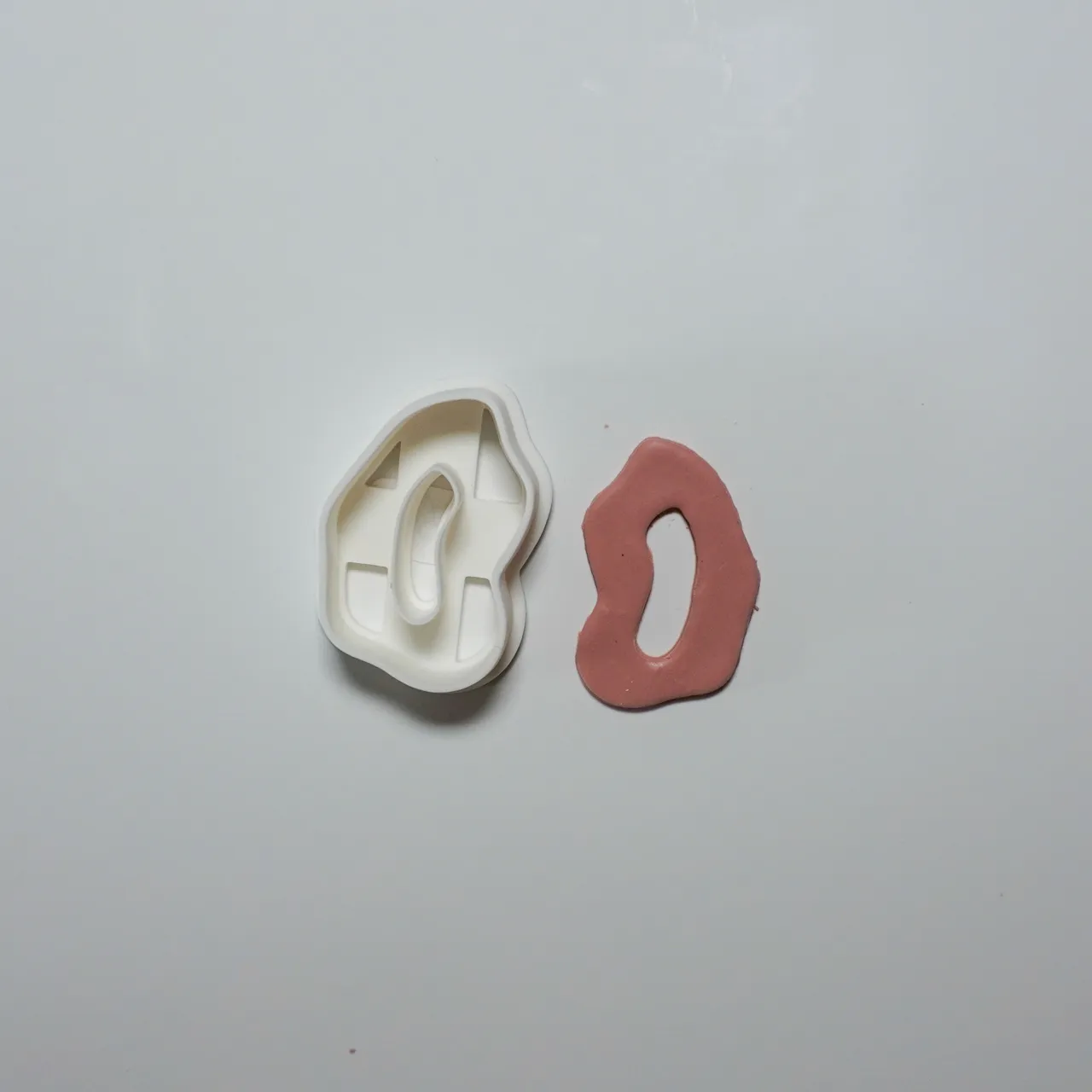 Organic Polymer Clay Cutter Earrings Necklace view 2