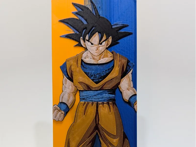 HueForge Goku Bookmark, DBZ