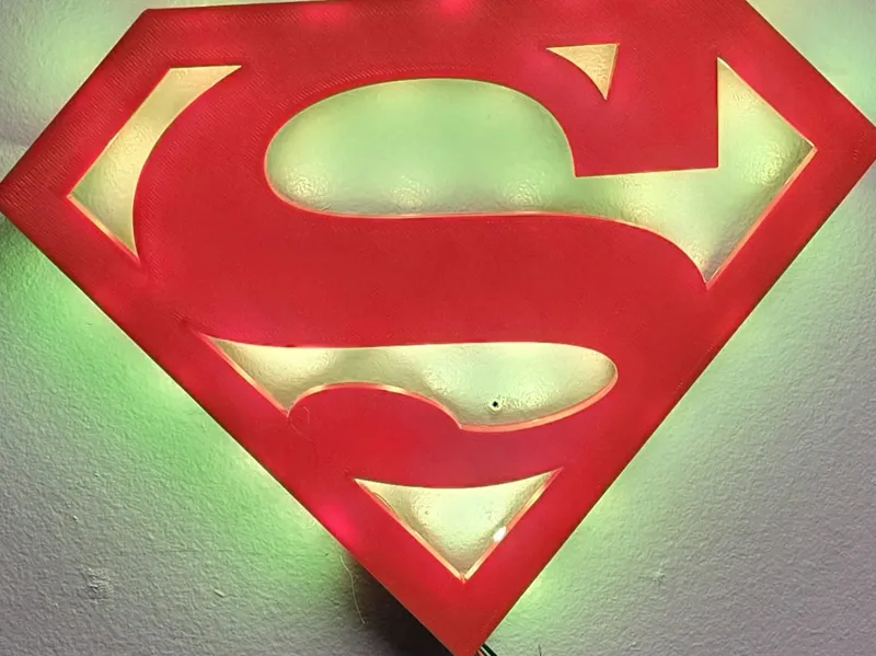 Superman Night light wall hanger
