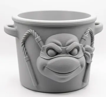 Letrero o emblema decorativo: Michelangelo – TMNT Paint Your Own Bucket — vista de referencia 3