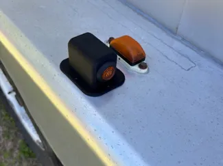Trailer fender clearance light housing