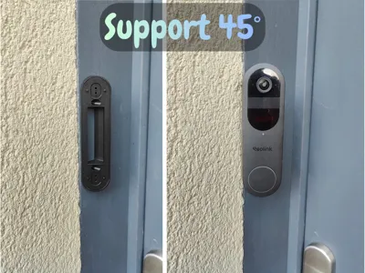 45° Offset Mount for Reolink Battery Doorbell