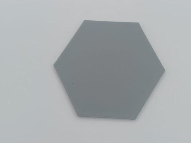 Flat 2D hexagon shape