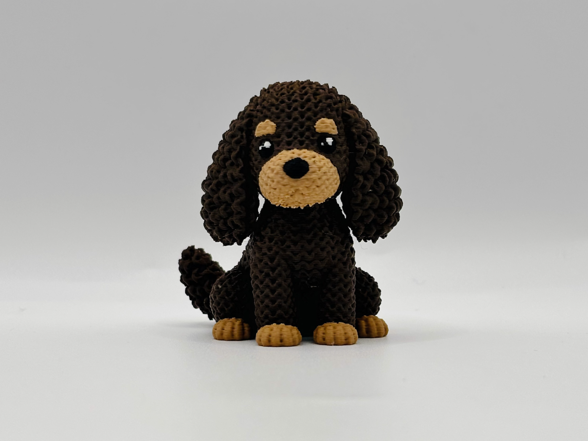 Knitted American Water Spaniel Dog 3D model