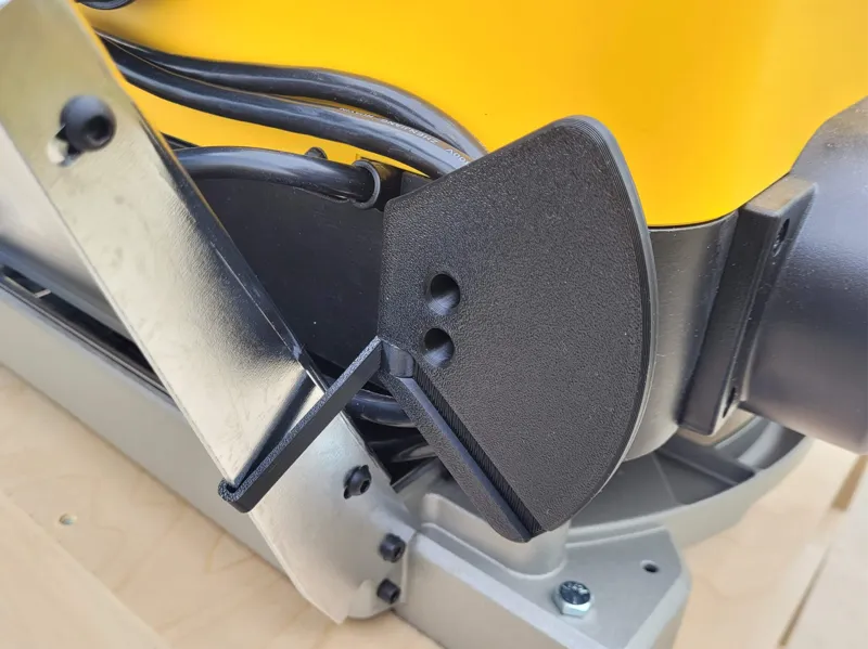 DeWalt DW735 planer cable and outfeed table holder