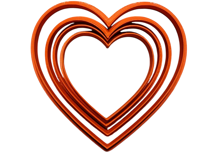 Heart Shaped Cookie Cutter - set of 4