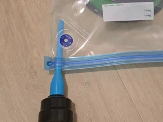Filament bag head for hand vacumer