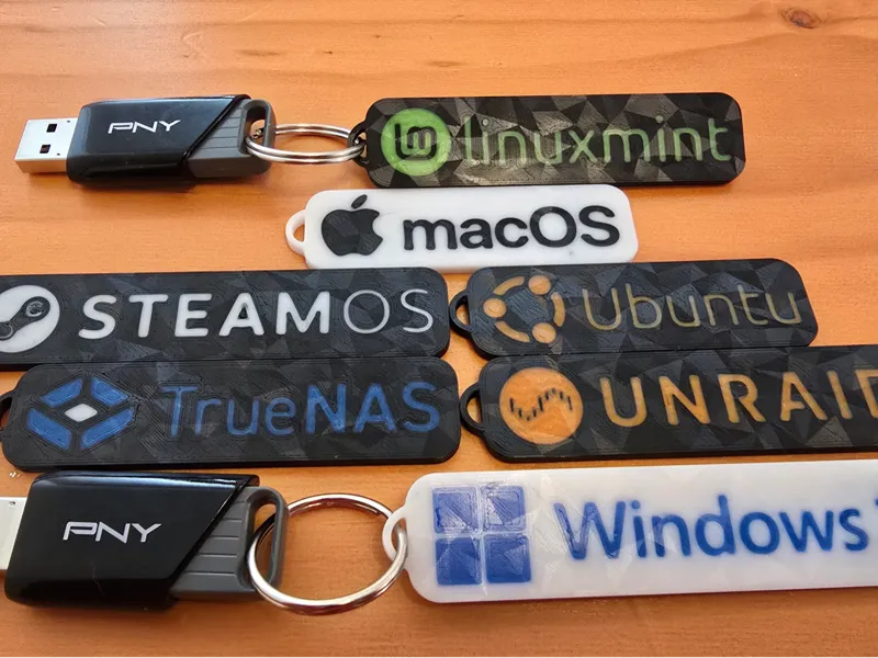 Operating System Tags for USB drive