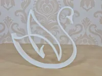 Silhouette de cygne épurée — photo 1