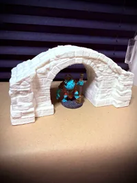 Pont en pierre en ruine pour jeux de plateau / wargaming — photo 3