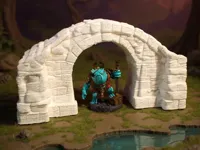 Pont en pierre en ruine pour jeux de plateau / wargaming — photo 1