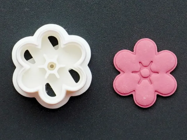 Flower Polymer Clay Cutter Earrings Necklace