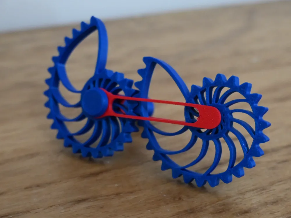 Nautilus gear fidget spinner by 3D all MakerWorld: Download Free 3D Models