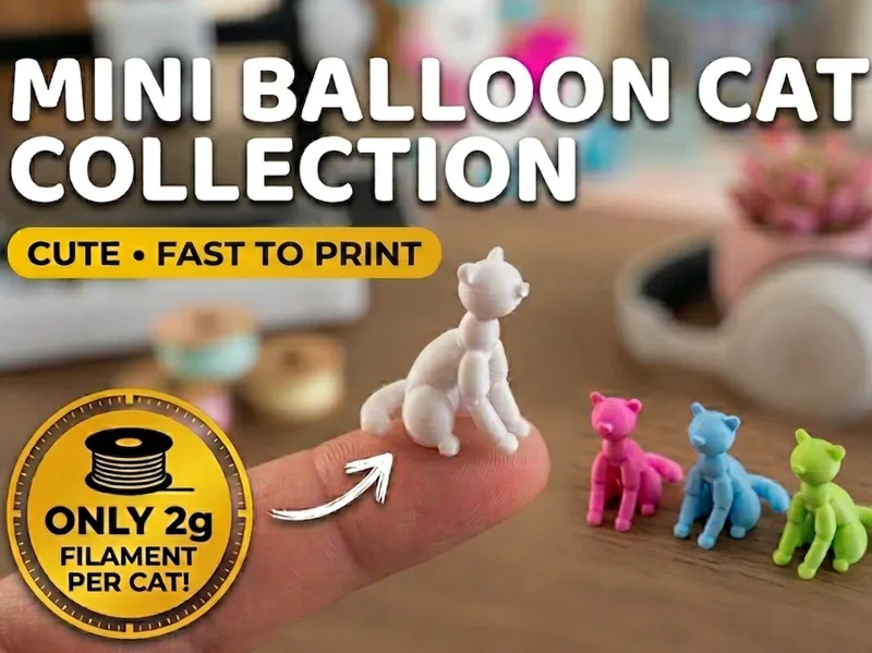 Mini Balloon Cat.