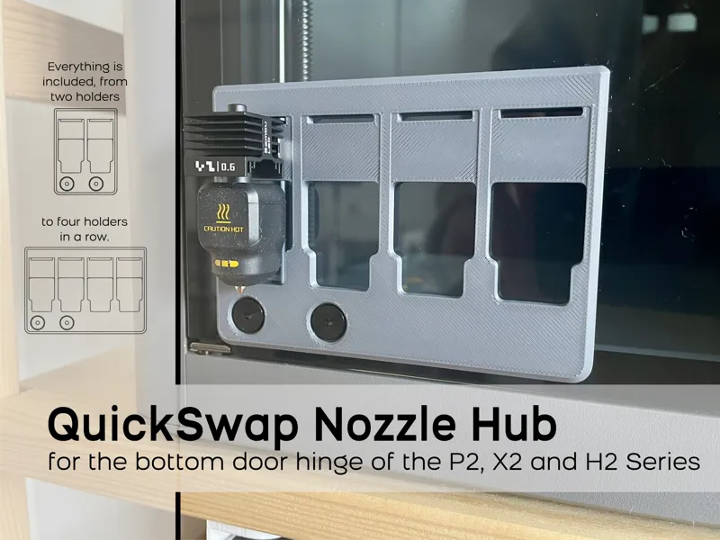 QuickSwap Nozzle Hub - for the bottom door hinge