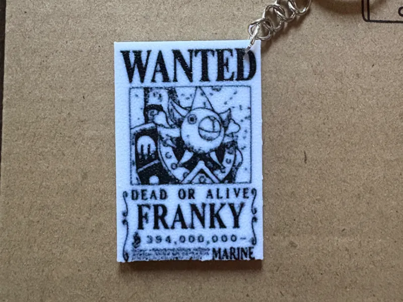 LLAVERO ONE PIECE WANTED FRANKY