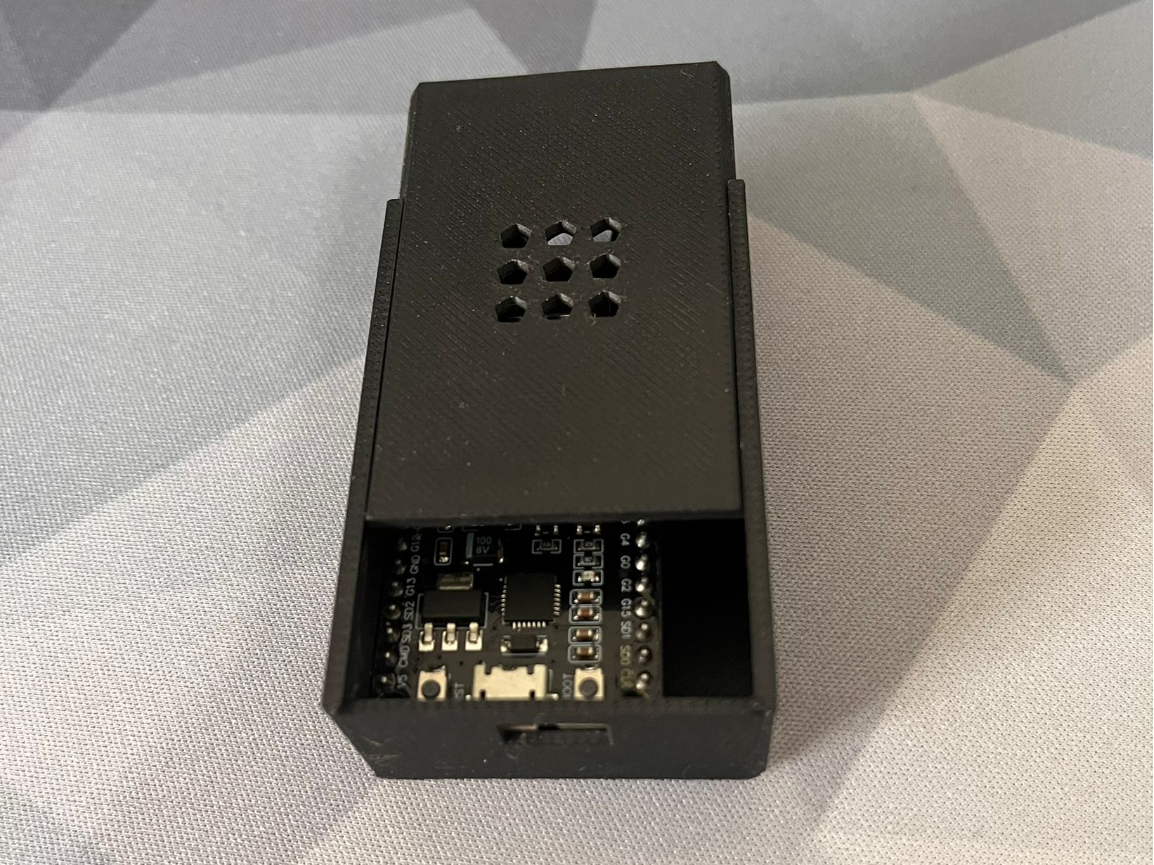 ESP32 Sliding Enclosure with Ventilated Lid