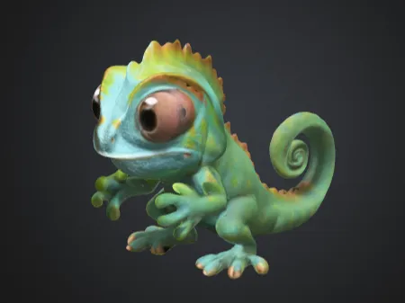 Petit caméléon décoratif