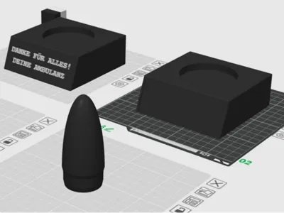 Stand for bullet casing as a trophy