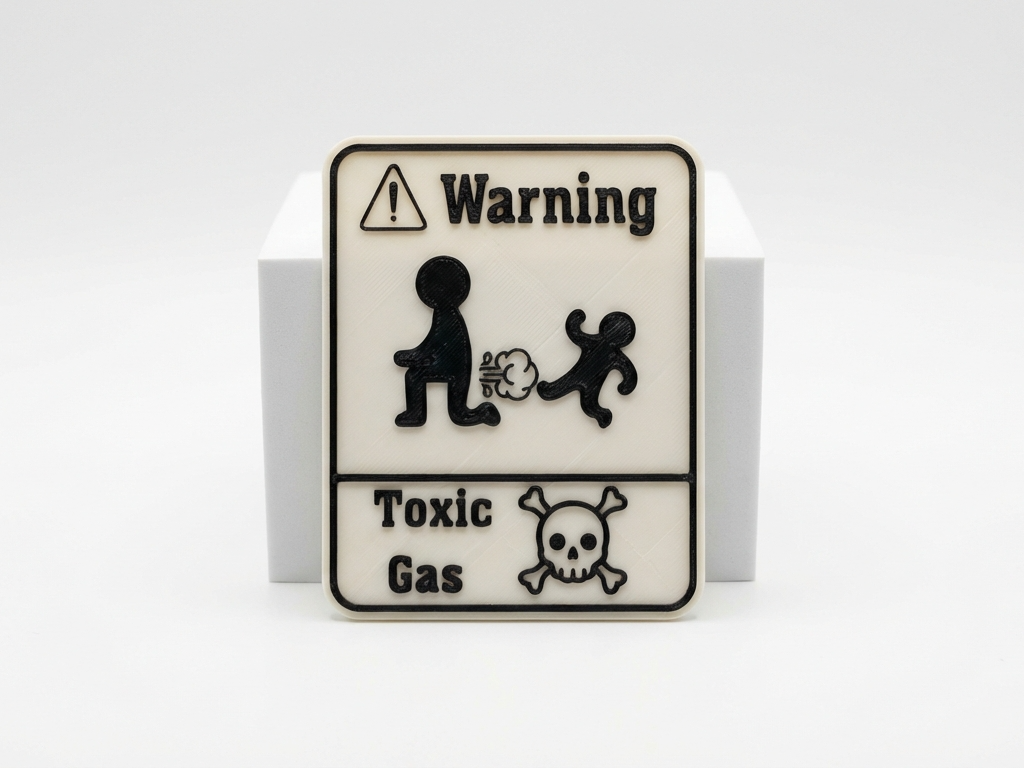 Warnschild Toxisches Gas 
