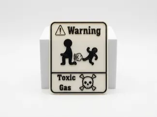 Warnschild Toxisches Gas 
