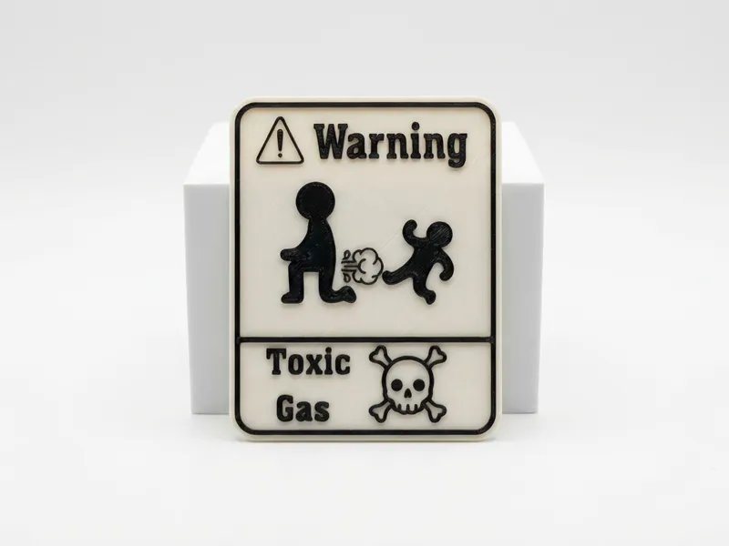 Warnschild Toxisches Gas 